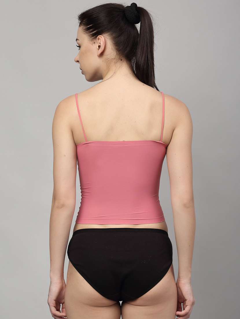 pink solid bras and panty set - 18251264 - Standard Image - 2