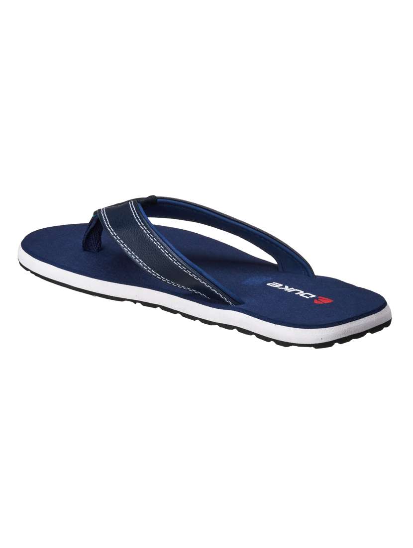 navy synthetic & mesh slip on flip flops - 18253198 - Standard Image - 2