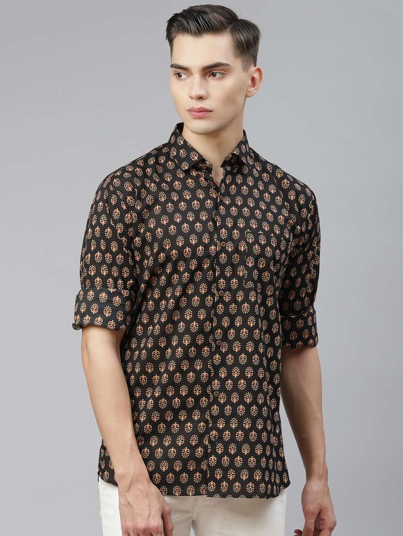 mens florals casual shirt