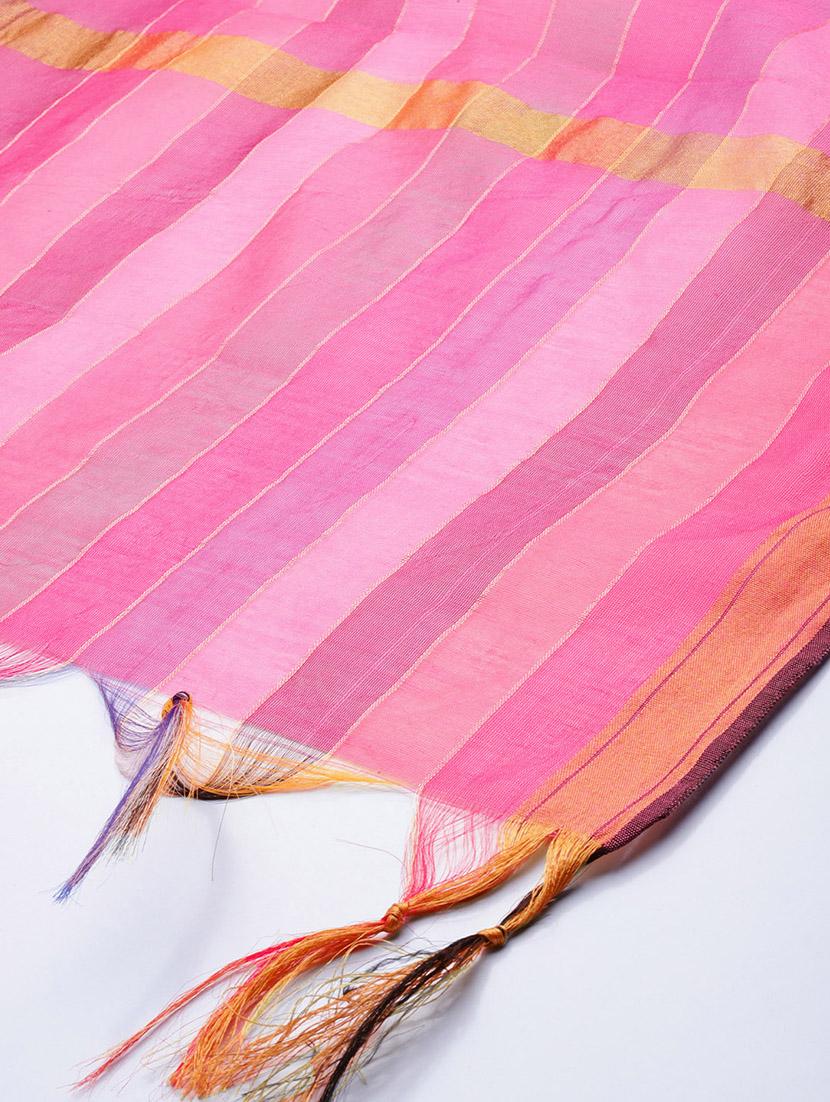 pink cotton dupatta - 18253749 - Standard Image - 2