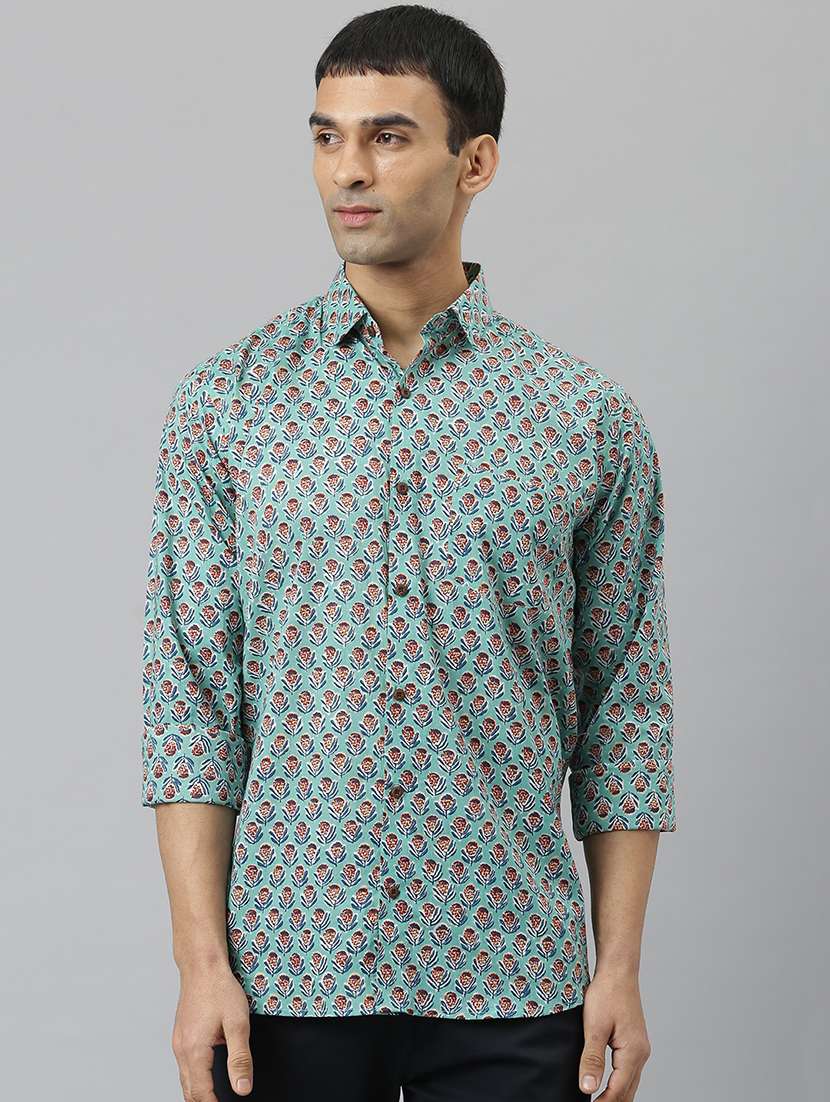 mens florals casual shirt
