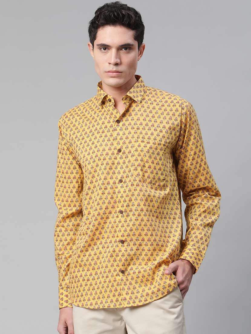 mens printed casual shirt