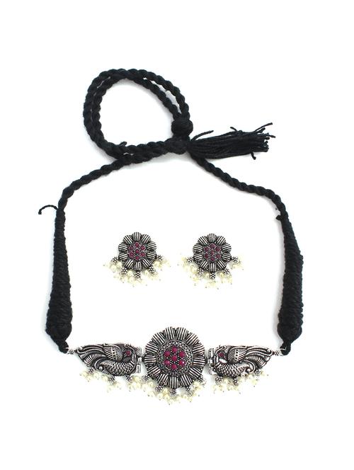 red brass necklaces and earring - 18254227 -  Standard Image - 0