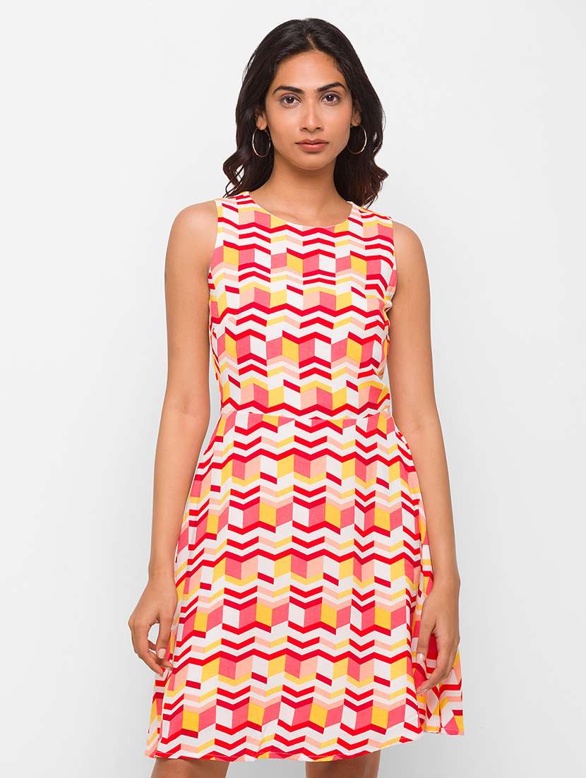 women's  geometric dress