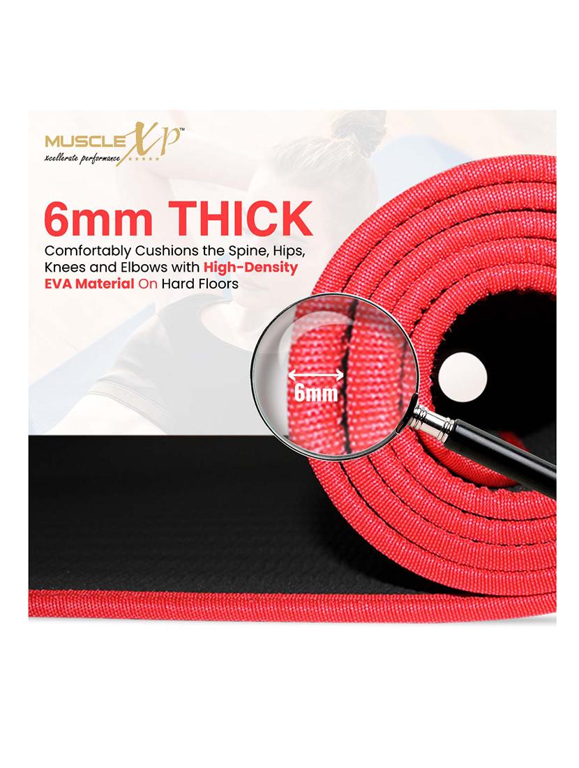 musclexp eva yoga mat with carrying strap for gym workout and yoga exercise - 18259524 - Standard Image - 2