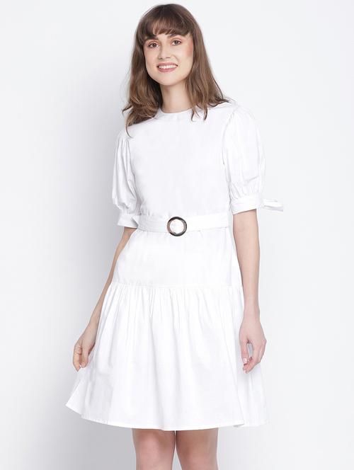 women's tiered dress solid dress - 18259596 -  Standard Image - 0
