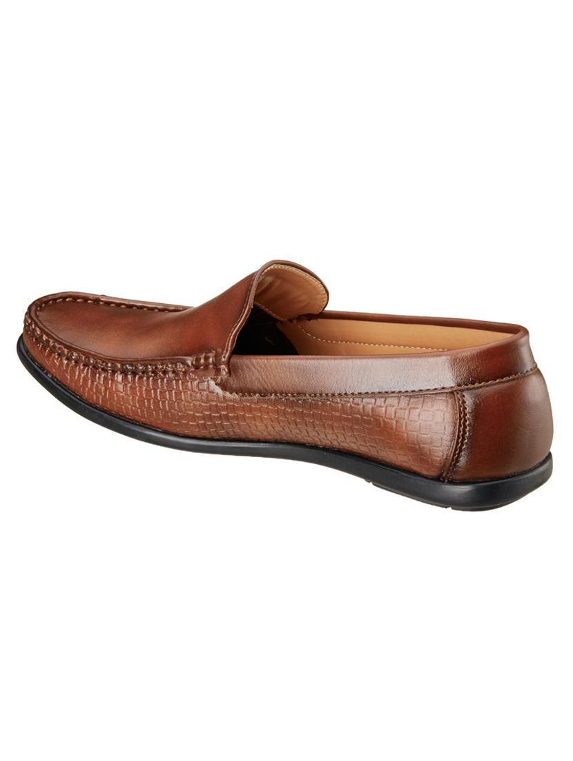 tan synthetic slip on loafers - 18259655 - Standard Image - 2