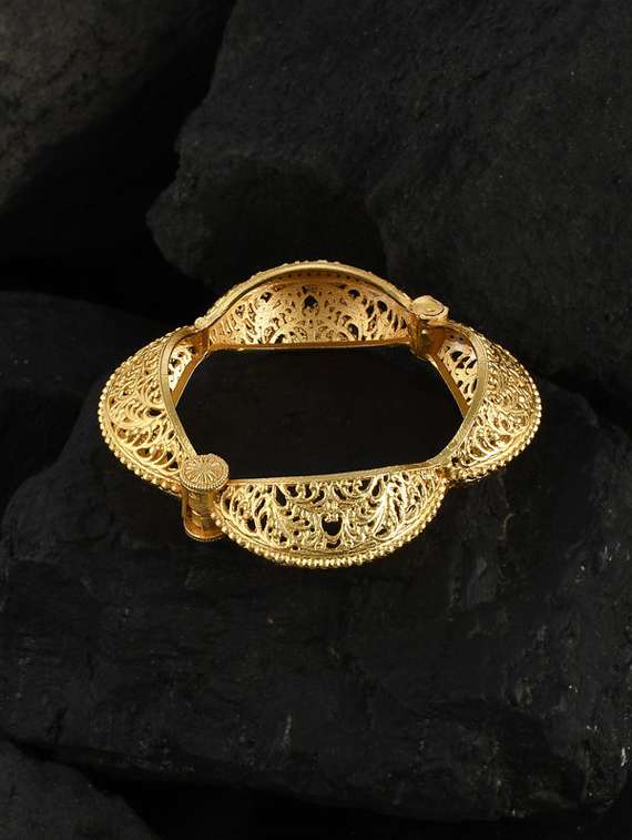 gold plated cutwork bracelet