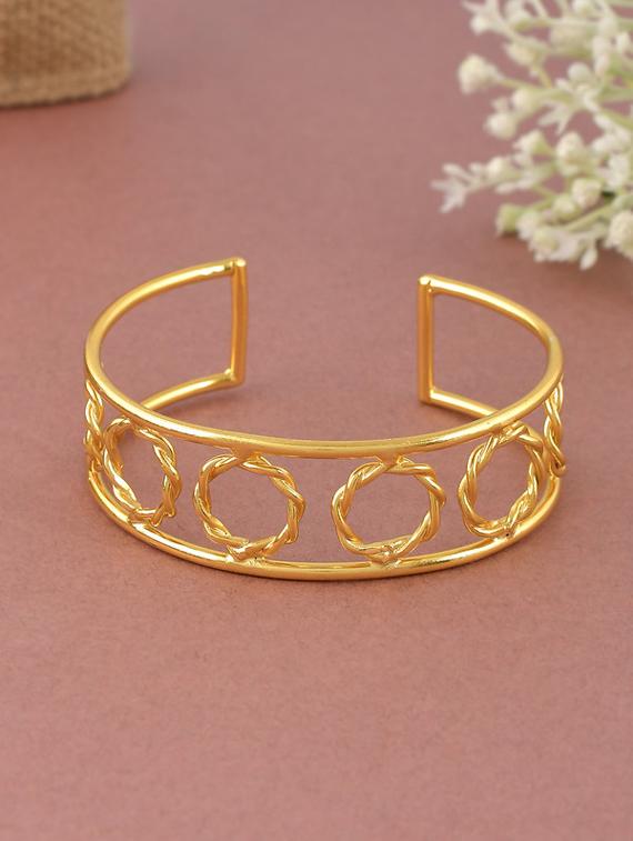 circular connect gold plated bracelet - 18259806 - Zoom Image - 0