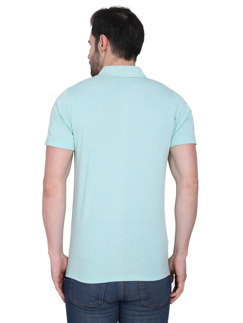 green solid polo t-shirt - 18259827 - Standard Image - 2