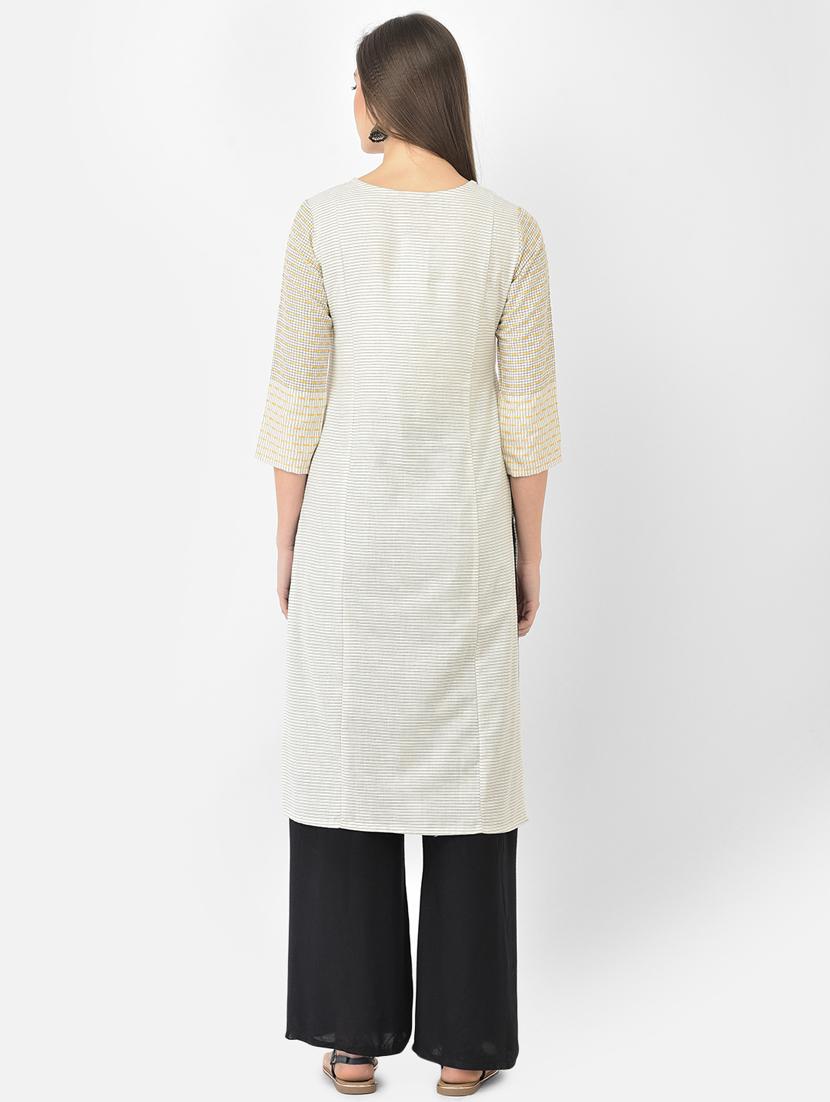 women's straight kurta - 18260790 - Standard Image - 2