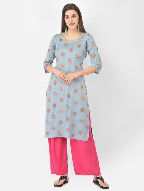 women's front slit kurta - 18260804 -  Standard Image - 0