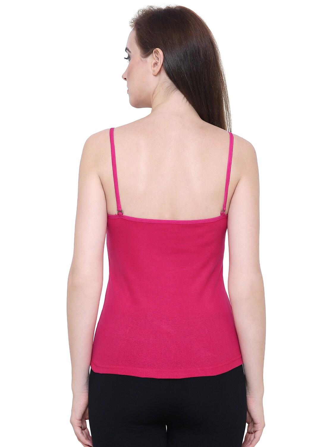 pink solid camisole - 18260866 - Standard Image - 2