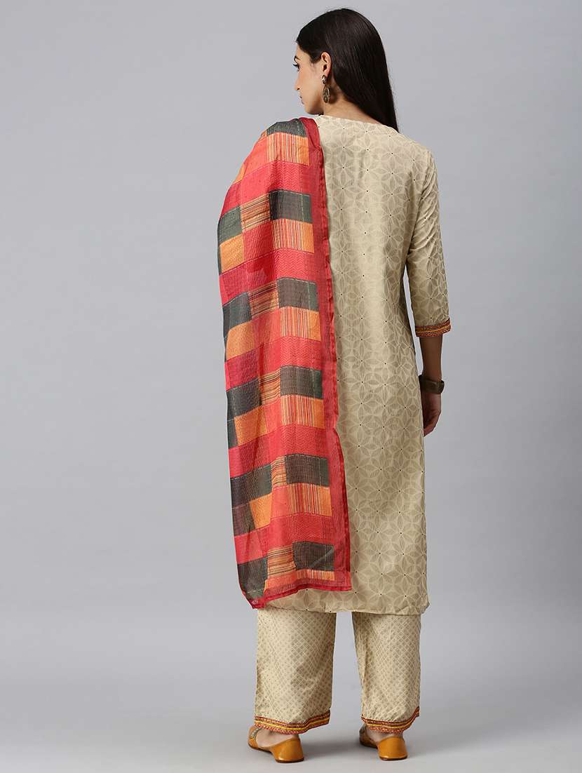 women self design kurta pant set with dupatta - 18260921 -  Standard Image - 2