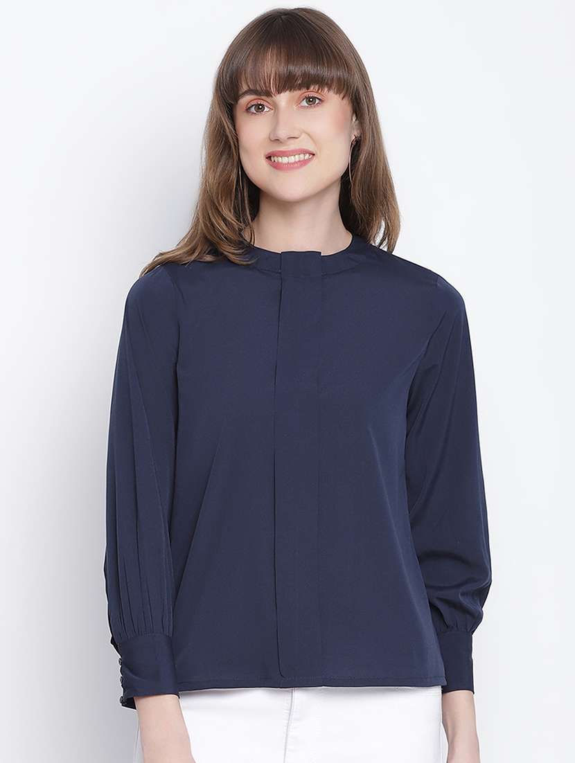 women's straight round neck top - 18262070 -  Zoom Image - 0