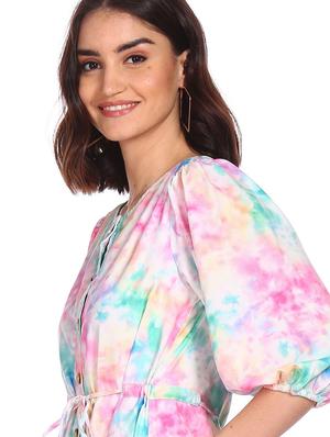 women's tie & dye dress - 18262149 - Standard Image - 5