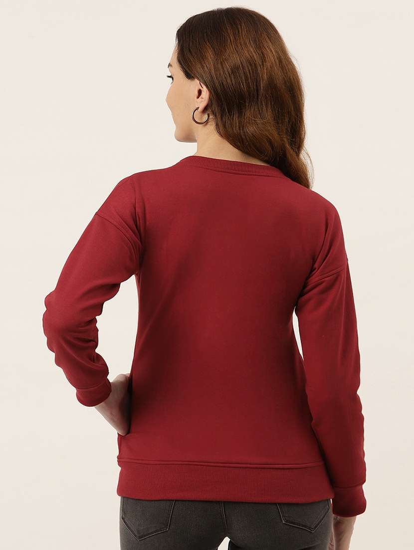 round neck solid sweatshirt - 18262964 -  Standard Image - 2