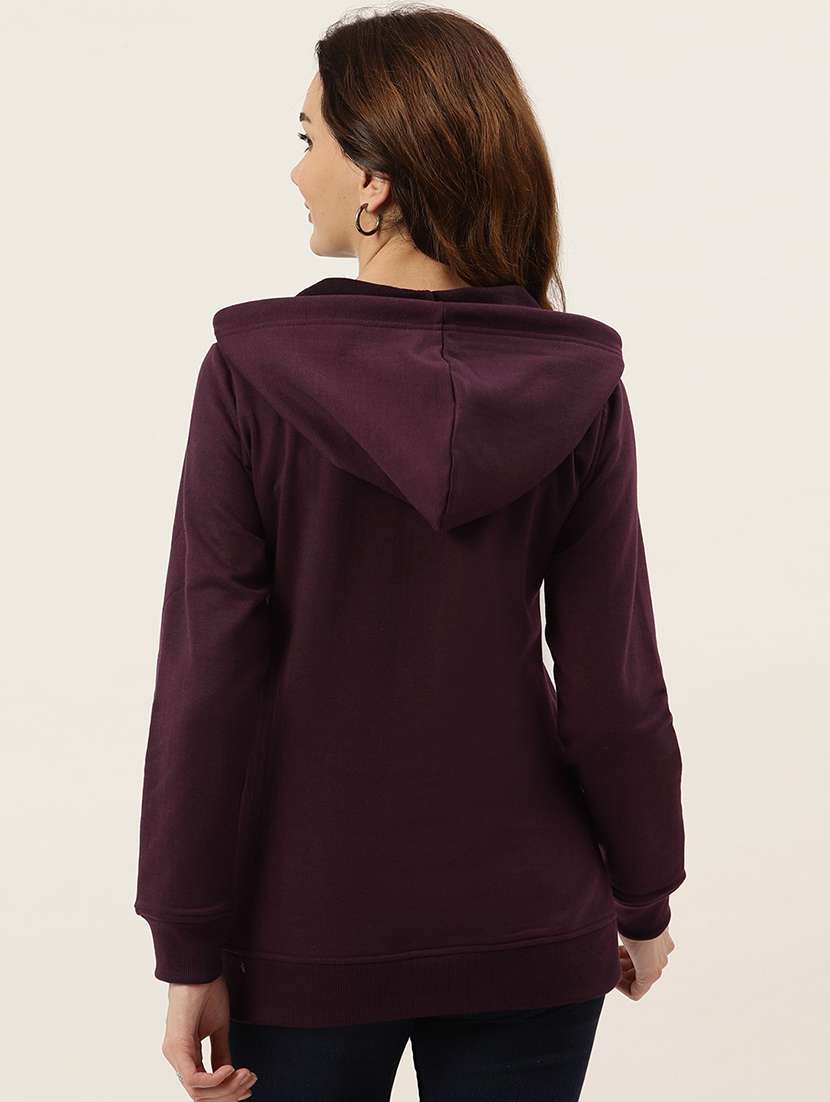 hooded neck solid  sweatshirt - 18262988 -  Standard Image - 2