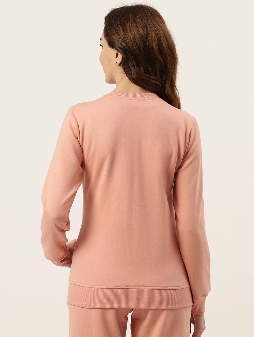 round neck solid regular jacket - 18263119 - Standard Image - 2