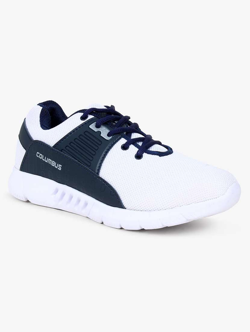 white laceup sport shoe