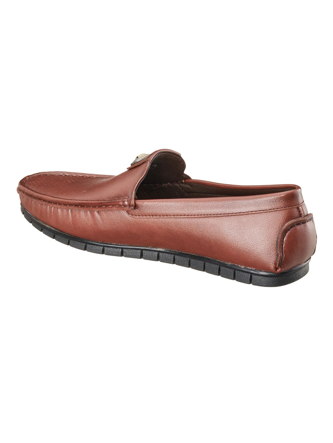 tan synthetic slip on loafers - 18264127 - Standard Image - 2
