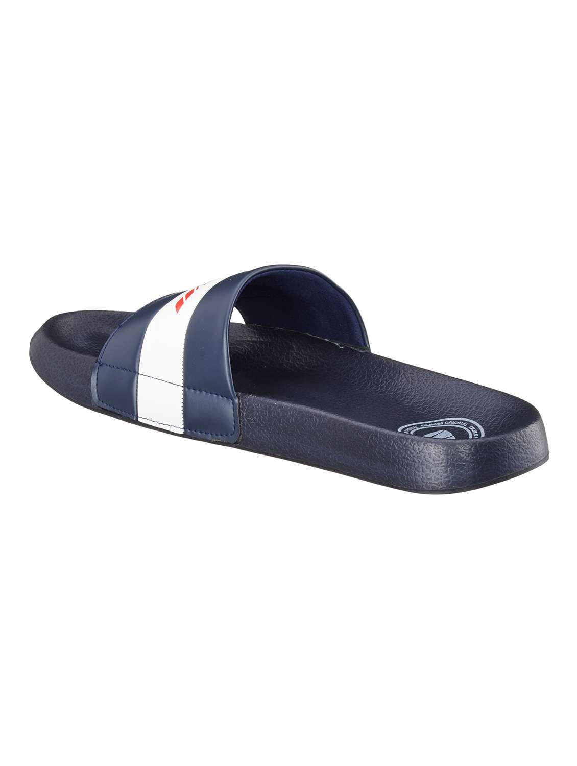navy synthetic & mesh slip on flip flops - 18264176 -  Standard Image - 2
