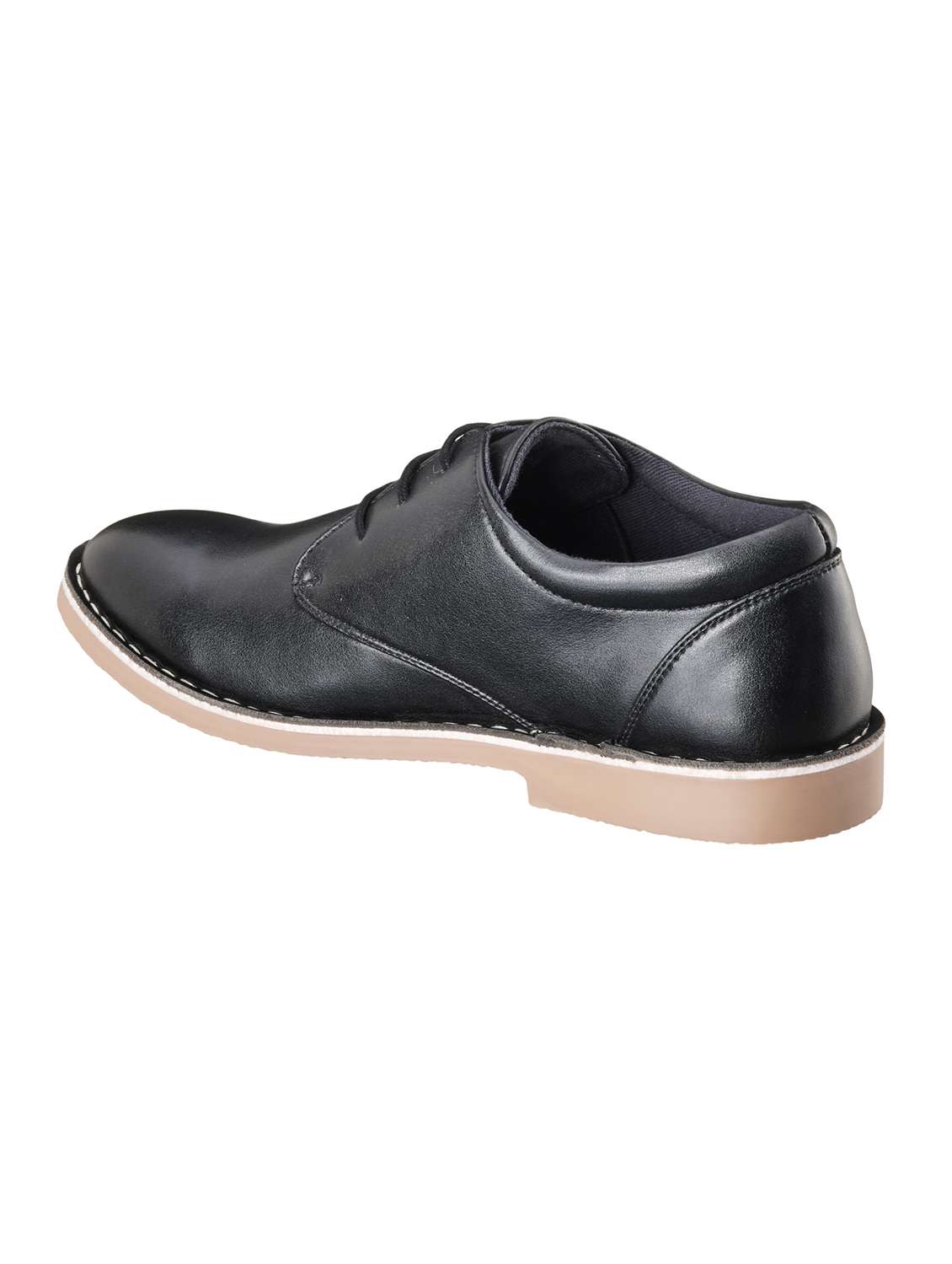 black synthetic lace up shoes - 18264225 -  Standard Image - 2