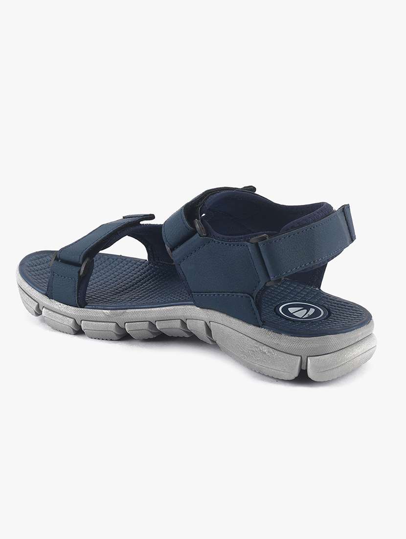 navy pu slip on floaters - 18265599 -  Standard Image - 2