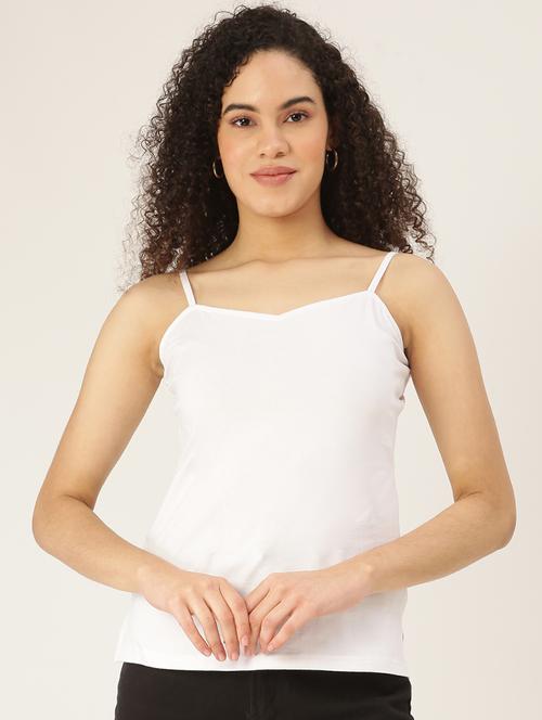 cami neck solid top - 18266458 - Standard Image - 0