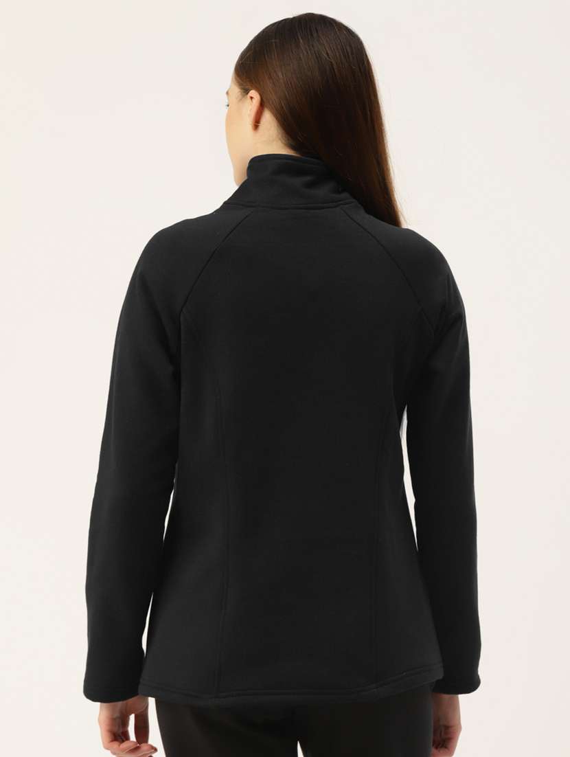 stand collar solid sweatshirt - 18267758 -  Standard Image - 2