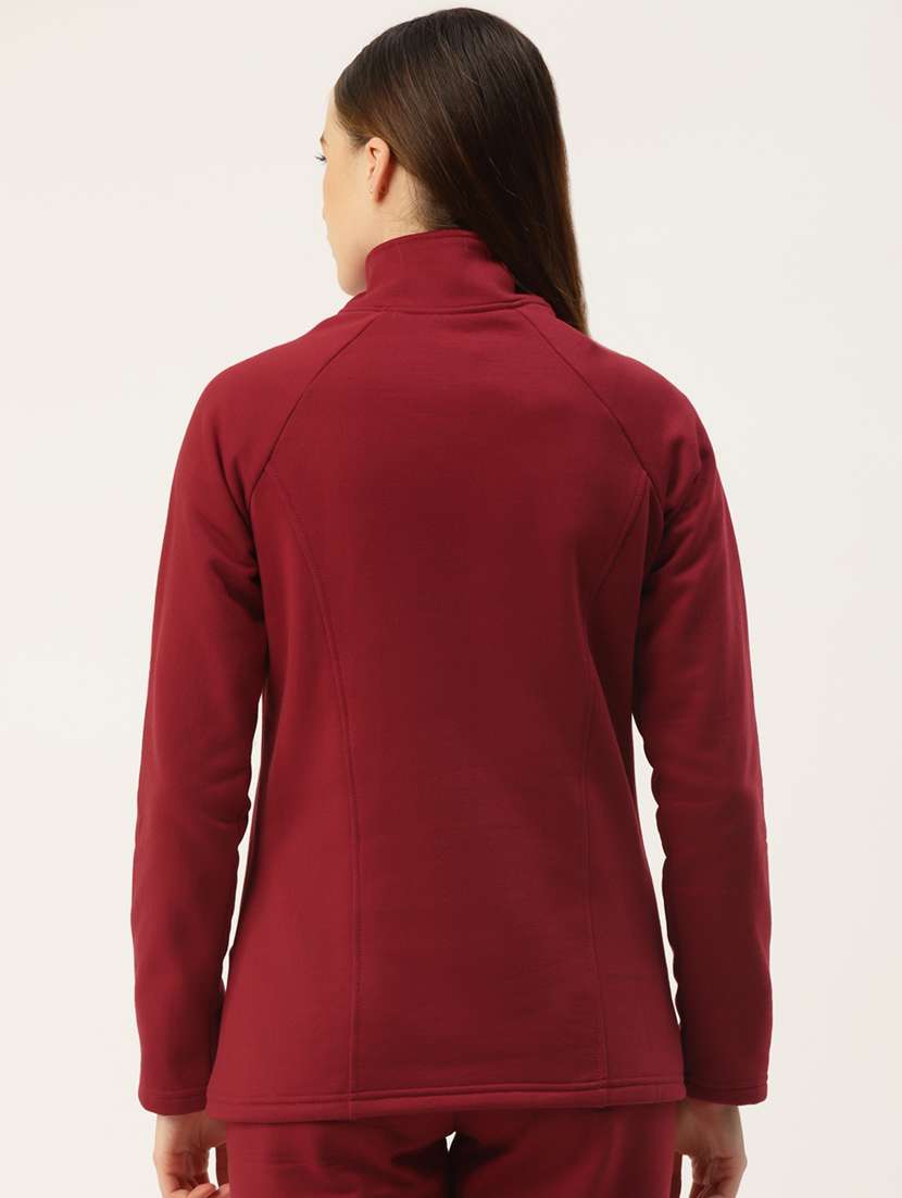 stand collar solid sweatshirt - 18267764 -  Standard Image - 2
