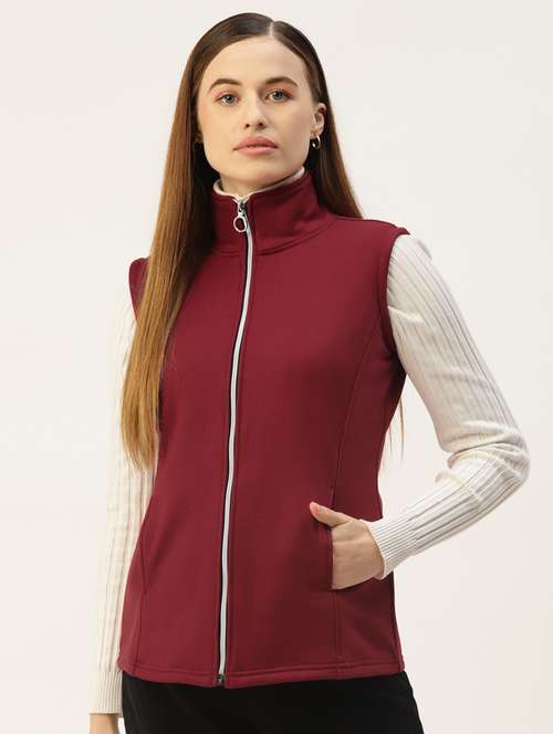 sleeveless solid regular jacket - 18267872 - Standard Image - 0