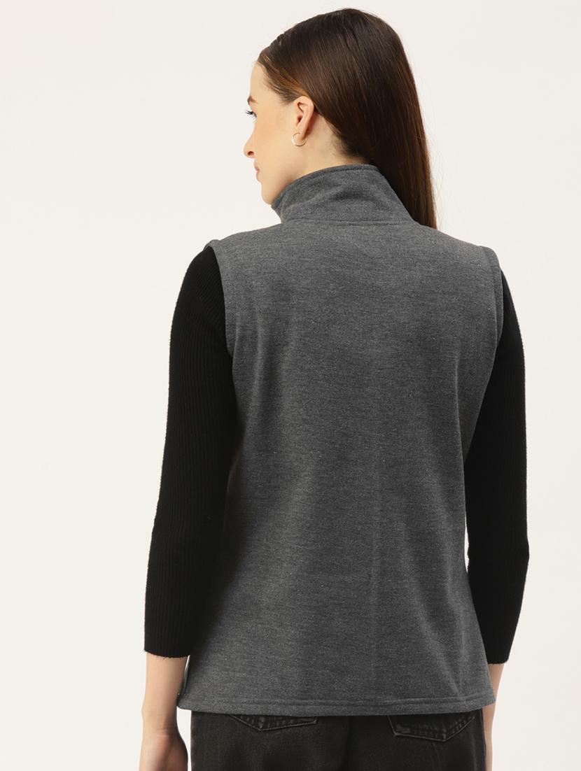 sleeveless solid regular jacket - 18267878 - Standard Image - 2