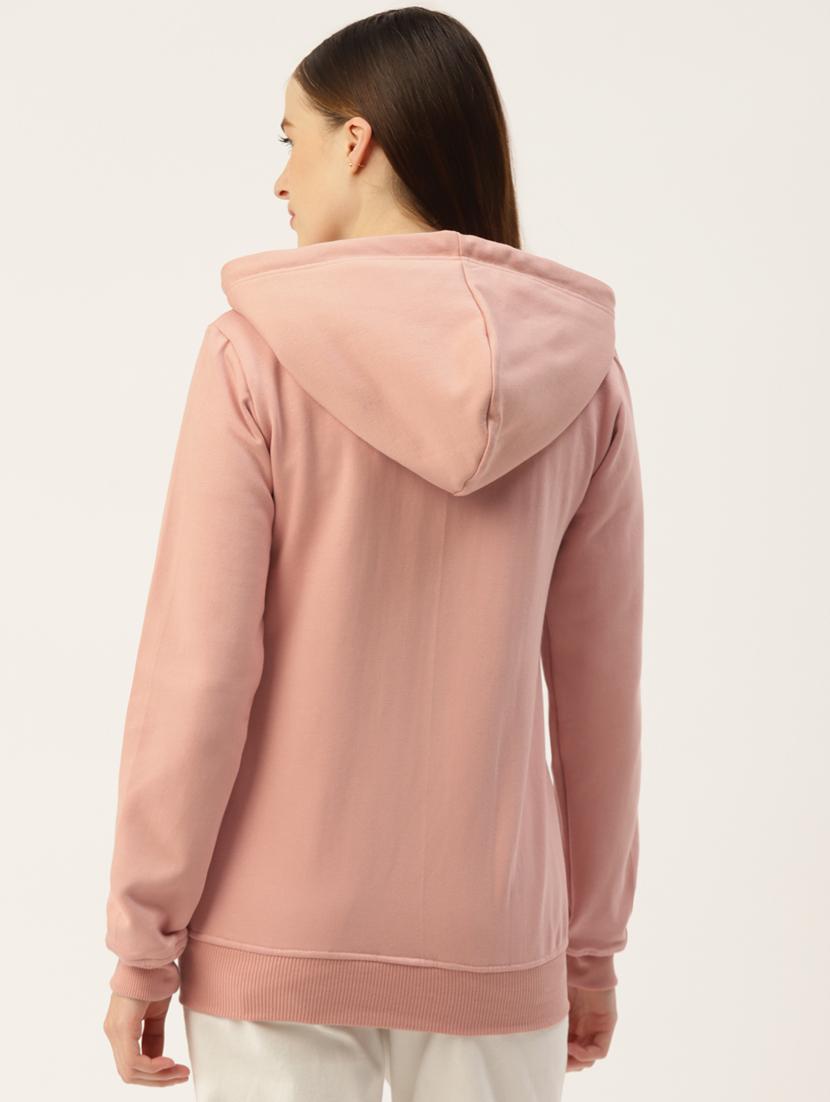 long sleeve solid hooded jacket - 18267920 - Standard Image - 2