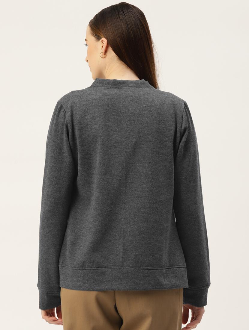 long sleeve solid cardigan - 18267986 - Standard Image - 2