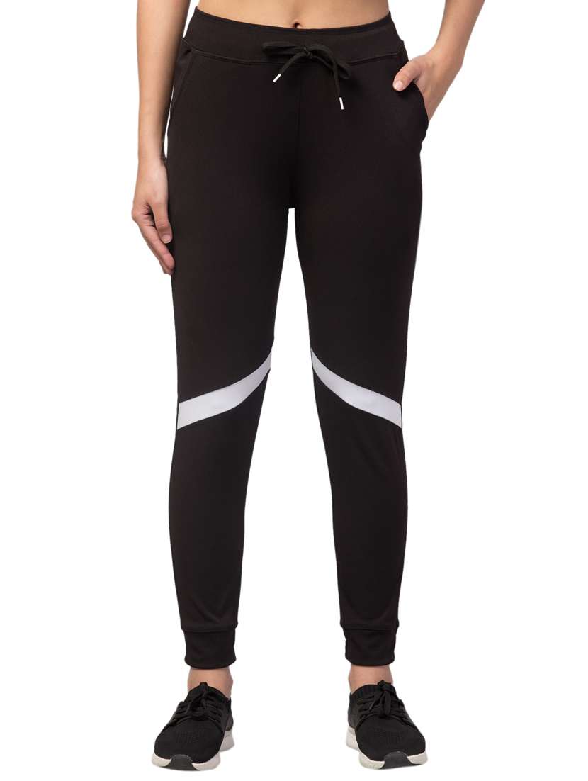 drawstring waist solid track pant