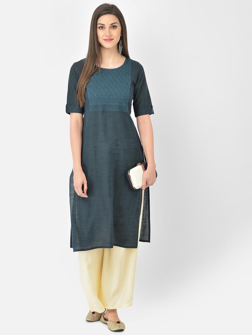 women's straight kurta - 18269221 - Zoom Image - 0