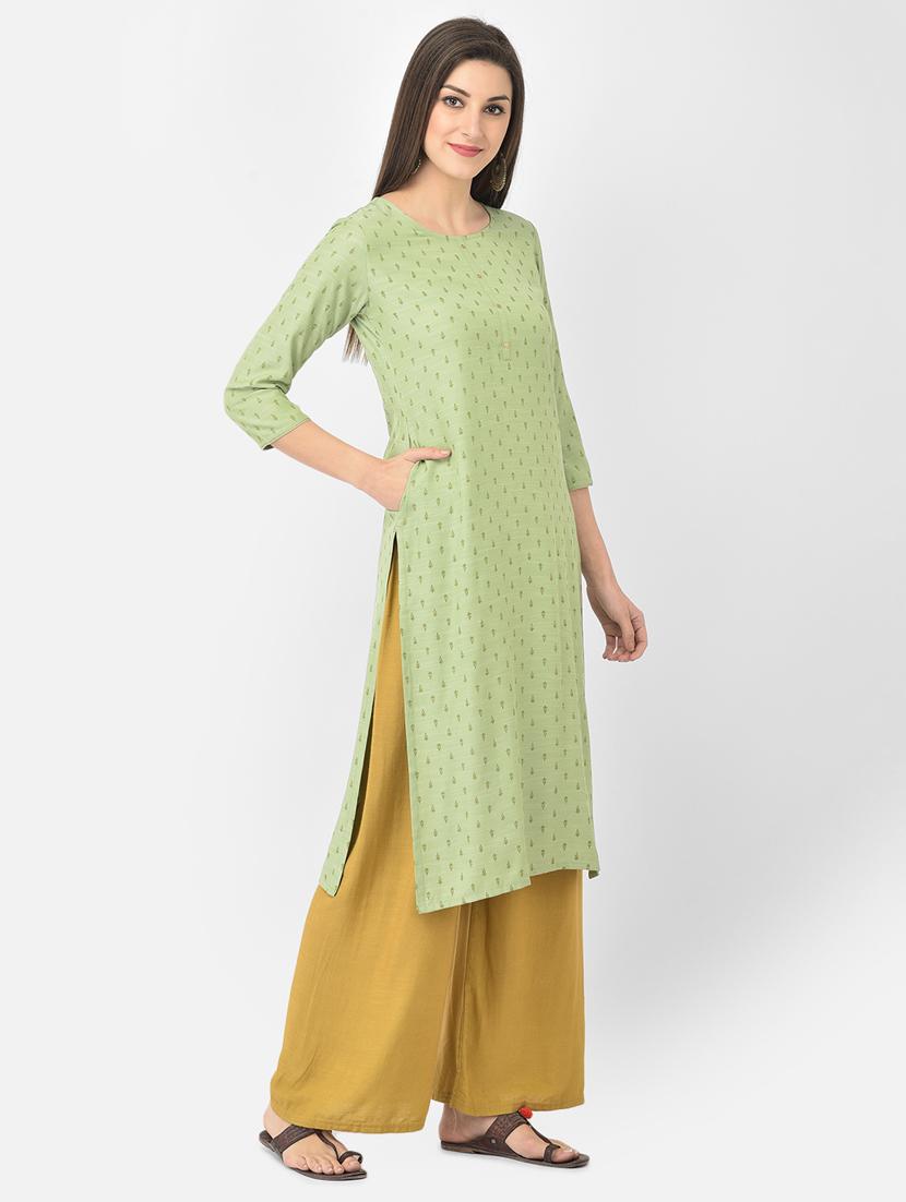 women's straight kurta - 18269230 - Standard Image - 2