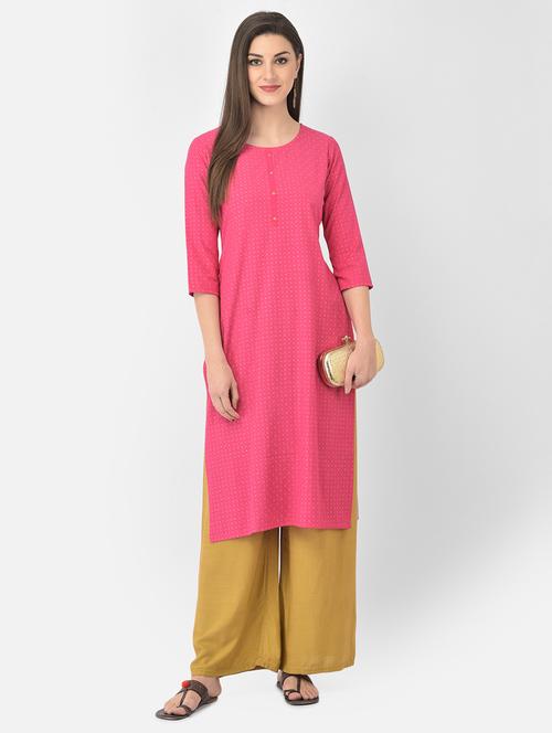 women's straight kurta - 18269237 - Standard Image - 0