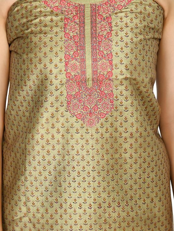 green churidaar suits unstitched suit - 18269374 - Standard Image - 2
