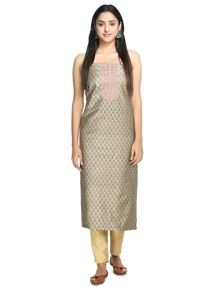 green churidaar suits unstitched suit - 18269386 - Standard Image - 2