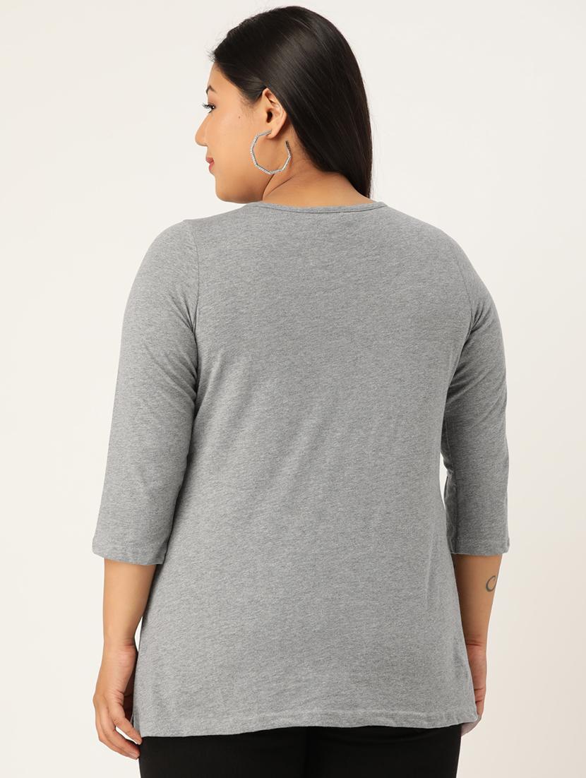 women's straight x neck top - 18270564 - Standard Image - 2