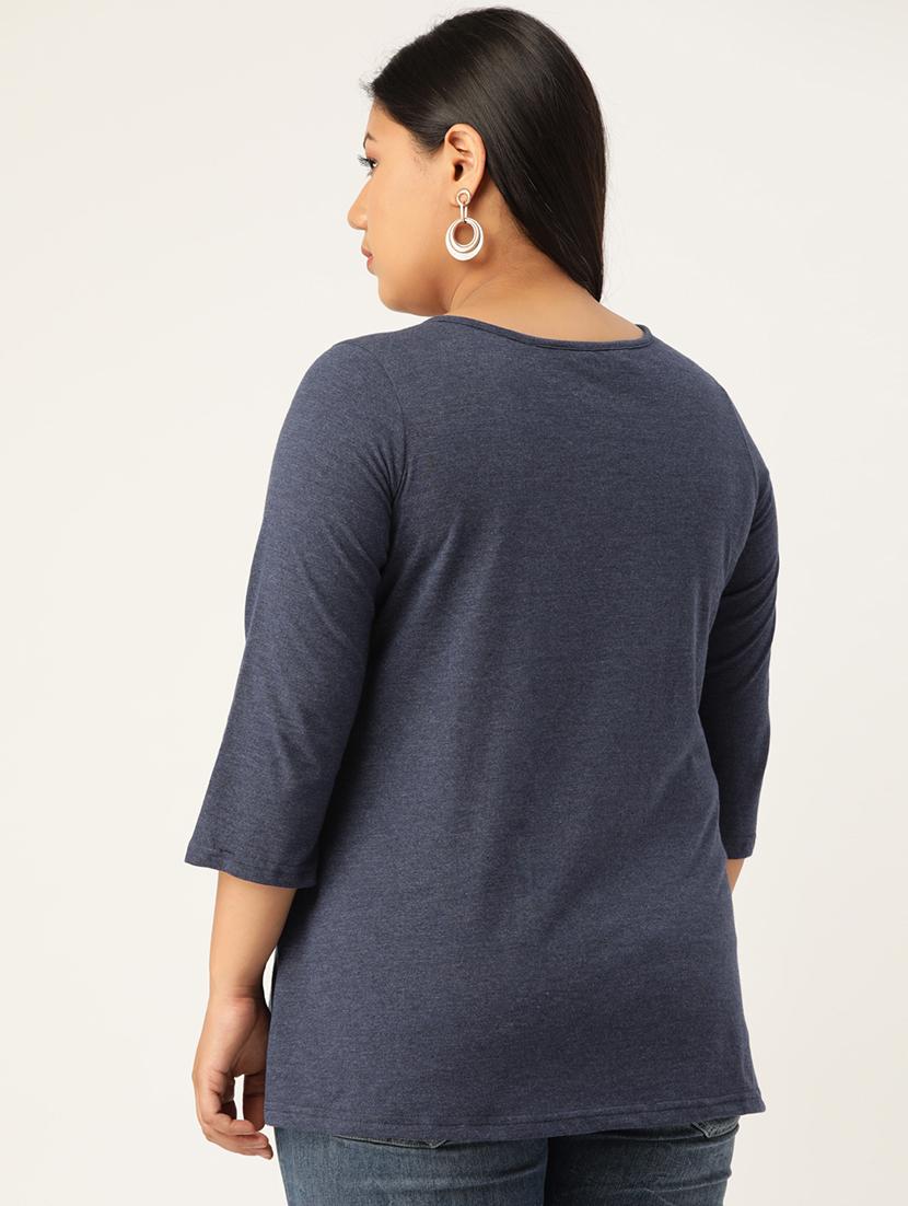 women's straight x neck top - 18270565 - Standard Image - 2