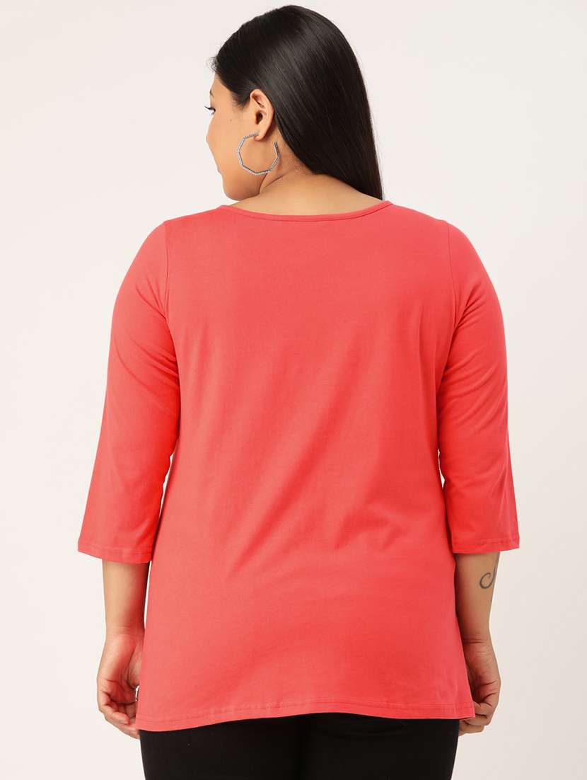 women's straight x neck top - 18270567 - Standard Image - 2