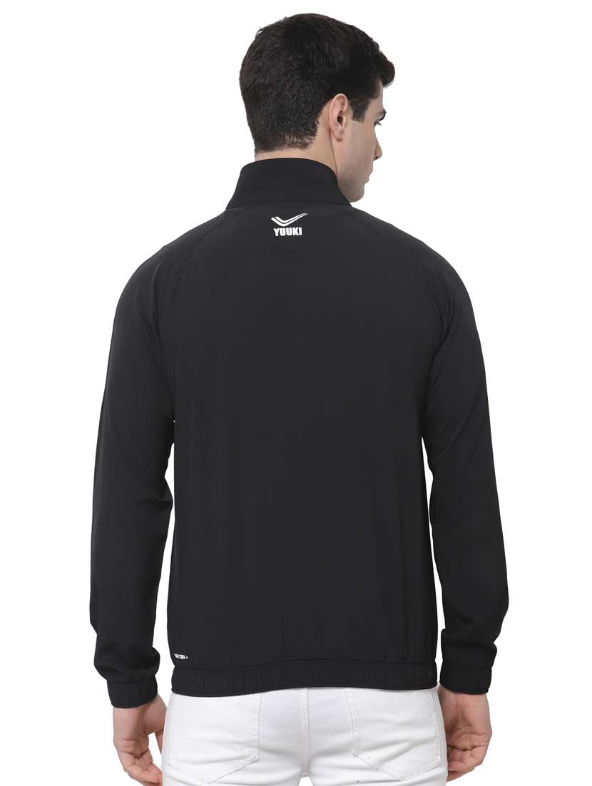 black solid casual jacket - 18271292 -  Standard Image - 2