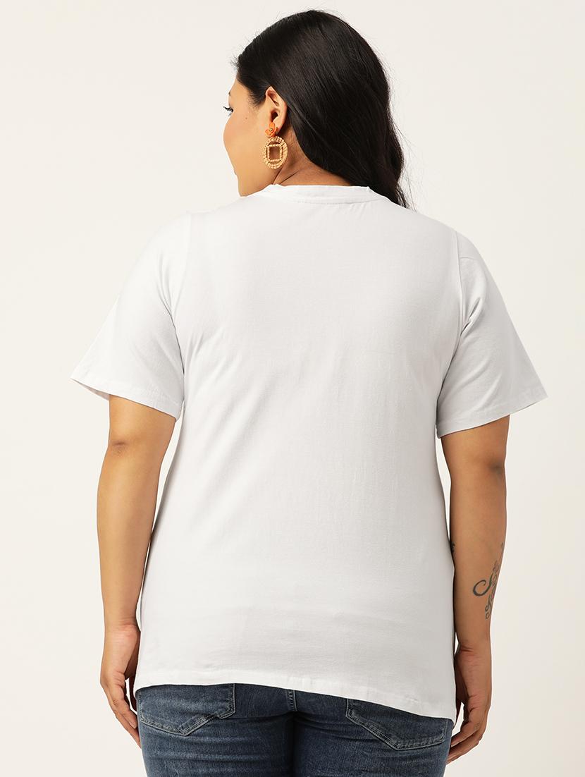 women's straight v neck top - 18271898 - Standard Image - 2