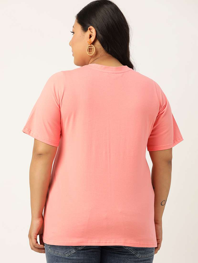 women's straight v neck top - 18271902 -  Standard Image - 2