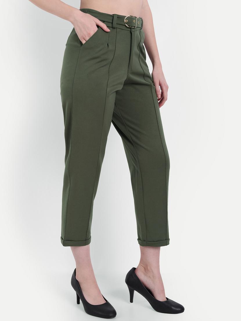 high rise flat front trouser - 18272162 - Standard Image - 2
