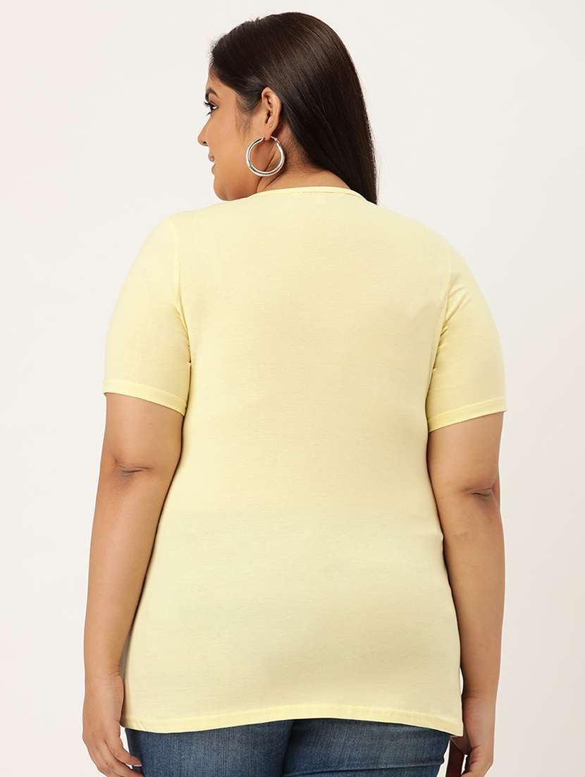 women's plain round neck t-shirt - 18272471 -  Standard Image - 2