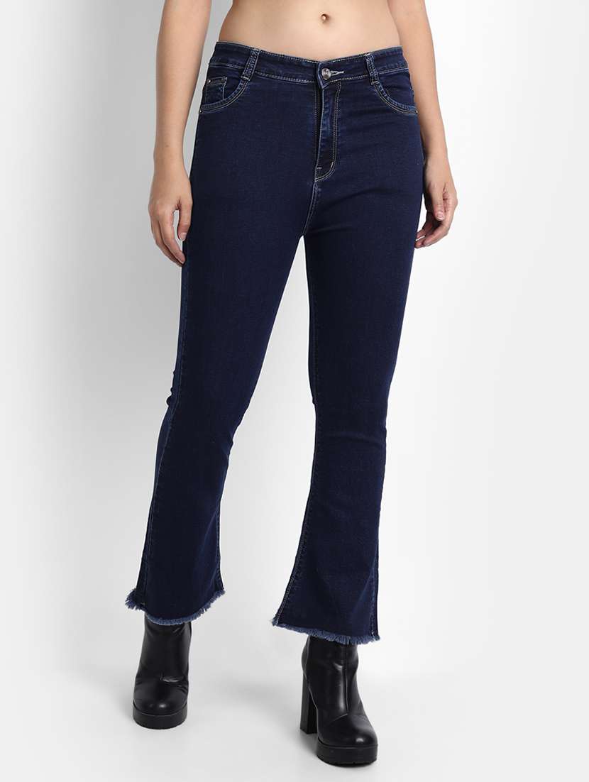 mid rise stone washed jean
